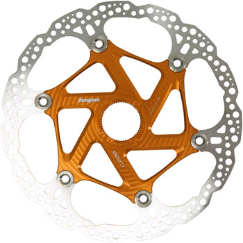 Hope MTB Floating Centre-Lock Disc Brake Rotor - 220mm, Center-Lock, Orange EA Disc Rotor