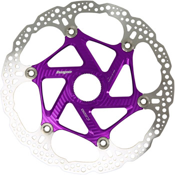 Hope MTB Floating Centre-Lock Disc Brake Rotor - 220mm, Center-Lock, Purple EA Disc Rotor