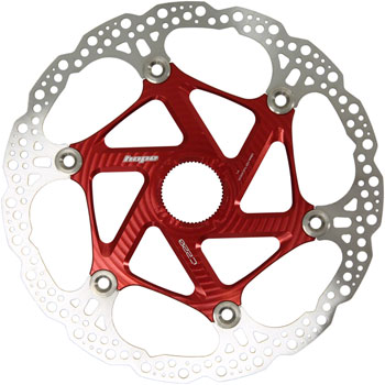 Hope MTB Floating Centre-Lock Disc Brake Rotor - 220mm, Center-Lock, Red EA Disc Rotor