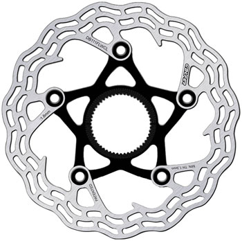 Galfer Shark Road Disc Brake Rotor - 140mm x 1.8mm, Centerlock, Black EA Disc Rotor