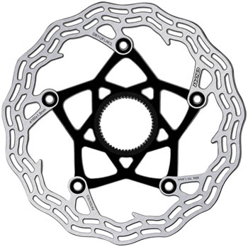 Galfer Shark Road Disc Brake Rotor - 160mm x 1.8mm, Centerlock, Black EA Disc Rotor