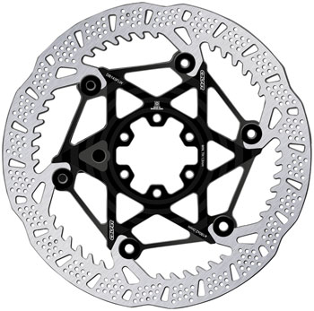 Galfer Shark Evo Disc Brake Rotor - 180mm x 2.0mm, 6-Bolt, Black EA Disc Rotor