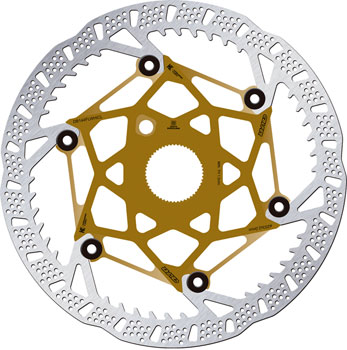 Galfer Shark Evo Disc Brake Rotor - 203mm x 2.0mm, Centerlock, Kashima EA Disc Rotor