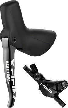 SRAM Apex 1 Disc Brake and Lever - Front, Hydraulic, Post Mount, Black, A1 Black EA Disc Brake & Lever
