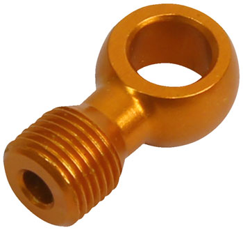 Hope 90 Degree Disc Brake Caliper Connector - Orange EA Disc Caliper Part