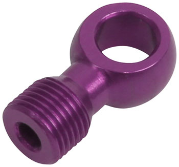 Hope 90 Degree Disc Brake Caliper Connector - Purple EA Disc Caliper Part