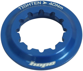 Hope Center Lock Disc Lockring - Blue EA Disc Rotor Parts and Lockrings