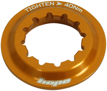 Hope Center Lock Disc Lockring - Orange EA Disc Rotor Parts and Lockrings