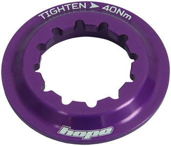 Hope Center Lock Disc Lockring - Purple EA Disc Rotor Parts and Lockrings