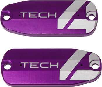 Hope Tech 4 Brake Lever Reservoir Lid - Purple, Pair EA Hydraulic Brake Lever Part