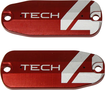Hope Tech 4 Brake Lever Reservoir Lid - Red, Pair EA Hydraulic Brake Lever Part