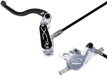 Hope XCR Pro X2 Disc Brake and Lever Set - Front, Hydraulic, Post Mount, Silver EA Disc Brake & Lever