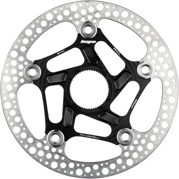 Hope RX Disc Rotor - 140mm, Center-Lock, Black EA Disc Rotor