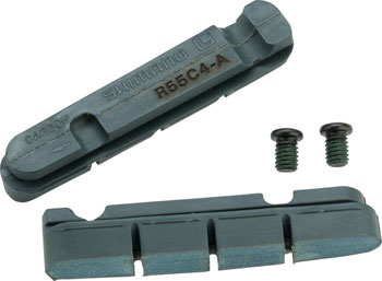 Shimano R55C4-A Road Brake Pads for Carbon Rims, Pair Gray PAA Brake Shoe and Pad