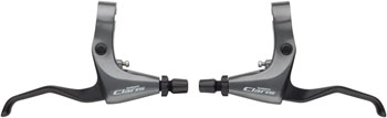 Shimano Claris BL-R2000 Flat Bar Road Bike Brake Lever Set Black/Silver EA Brake Lever, Flat Bar/BMX Pair