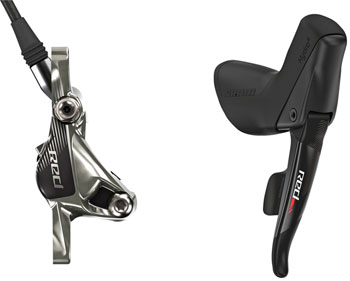 SRAM Red 22 Traditional Mount Hydraulic Disc Brake with Rear 11-Speed Shifter, 1800mm Hose, Rotor and Bracket Sold Separately Black EA Hydraulic Brake/Shift Lever, Drop Bar