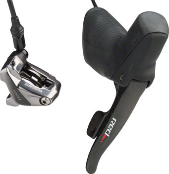 SRAM Red 22 Flat Mount Hydraulic Disc Brake with Rear Shifter, 1800mm Hose, Rotor Sold Separately Black EA Hydraulic Brake/Shift Lever, Drop Bar