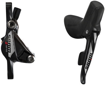 SRAM S700 10-speed Left Front Road Hydraulic Disc Brake and DoubleTap Lever, 950mm Hose, Rotor Sold Separately Black EA Hydraulic Brake/Shift Lever, Drop Bar