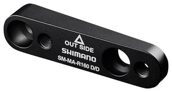 Shimano SM-MA-R160D/D Disc Brake Adaptor for 160mm Rotor, Flat-Mount Caliper, Flat-Mount Frame EA Disc Brake Adaptor