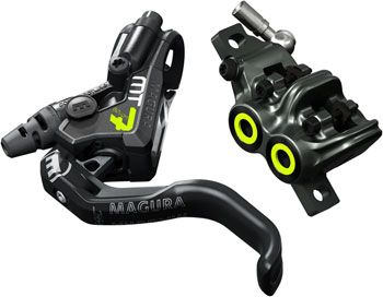Magura MT7 Pro Disc Brake and Lever - Front or Rear, Hydraulic, Post Mount, Tooled Reach Adjust, Black/Gray EA Disc Brake & Lever