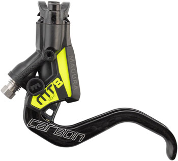 Magura MT8 SL Disc Brake Master Cylinder Assembly, 1-Finger Carbolay Lever, Black EA Hydraulic Brake Lever Part