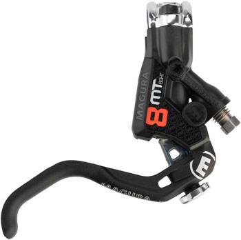 Magura MT8 Pro Disc Brake Master Cylinder Assembly, 1-Finger HC Lever with BAT adjustment, Black EA Hydraulic Brake Lever Part