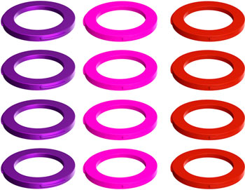 Magura 4-Piston Caliper Colored Cover Kit for one Caliper, Purple, Red, Neon Pink KIT Disc Caliper Part