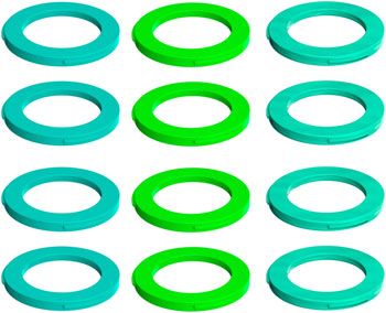 Magura 4-Piston Caliper Colored Cover Kit for one Caliper, Neon Green, Cyan, Mint KIT Disc Caliper Part