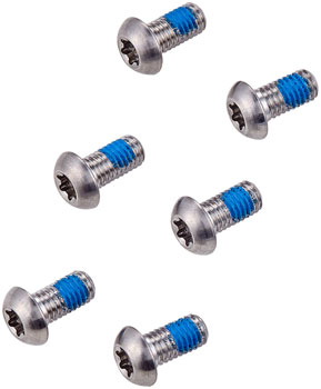 SRAM / Avid T25 Rotor Bolt Kit, Titanium, Set of 6 EA Disc Rotor Parts and Lockrings