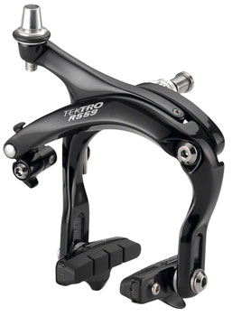 Tektro R559 Road Caliper Brake - Front, Dual Pivot, Recessed Nut Mount, High Polish Black EA Road Caliper Brakes