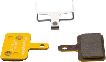 Tektro A10YS Disc Brake Pad - Metal/Ceramic Compound, For Use With 2-Piston Calipers, Yellow PAA Disc Brake Pad