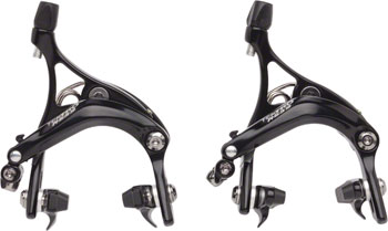 Tektro R539 Road Caliper Set Front & Rear Black 47-57mm QR Black SET Road Caliper Brakes