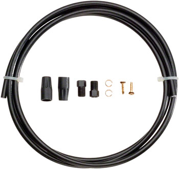 Tektro Hydraulic Brake Hose Kit - 2000mm, 5.5mm Hose, Black EA Disc Brake Hose Kit