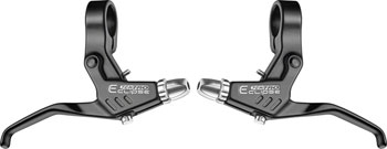Tektro MT2.1 Eclipse Linear Pull/Cantilever Brake Lever Set, Black EA Brake Lever, Flat Bar/BMX Pair