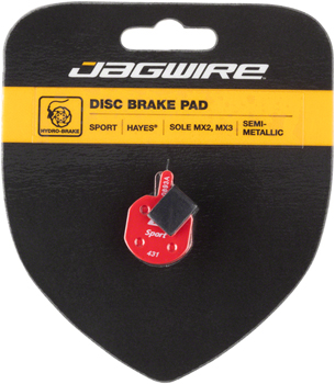 Jagwire Mountain Sport Semi-Metallic Disc Brake Pads for Hayes CX, MX, Sole PAA Disc Brake Pad
