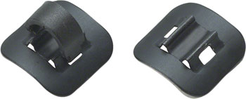 Jagwire Alloy Stick-On Guides with C-Clips Black, Box of 4 BOX Housing Guides