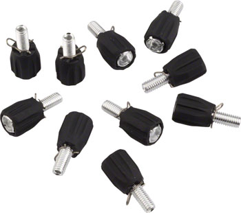 Jagwire Steel Frame Mount Index Adjusting Barrel M5 Bag of 10, Black BAG Other Cable and Housing Parts