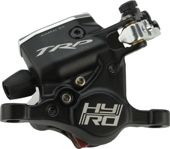 TRP HY/RD Mechanical/Hydraulic Post Mount Brake: Black EA Disc Brake Calipers