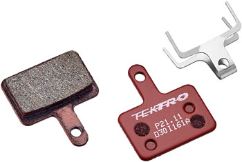 Tektro P21.11 Disc Brake Pads - Overall Balanced Compound, 5mm Thickness, For 2-Piston Brake Caliper EA Disc Brake Pad