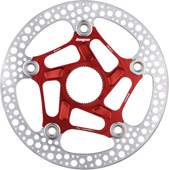Hope RX Disc Rotor - 160mm, Center-Lock, Red EA Disc Rotor