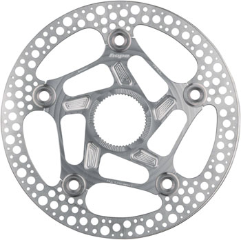 Hope RX Disc Rotor - 160mm, Center-Lock, Silver EA Disc Rotor