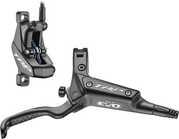 TRP DH-R EVO HD-M846 Disc Brake and Lever - Rear, Hydraulic, 4-Piston, Post Mount, Black Silver EA Disc Brake & Lever