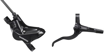 Shimano BR-MT420 Disc Brake and BL-MT401 Lever - Rear, Hydraulic, 4-Piston, Post Mount, Black EA Disc Brake & Lever