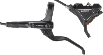 Shimano Altus BL-MT201/BR-UR300 Disc Brake and Lever - Front, Hydraulic, Flat Mount, Resin Pads, Black SET Disc Brake & Lever