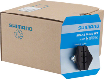 Shimano Sora/105 M50T Road Brake Shoes, 10-Pairs Black EA Brake Shoe and Pad