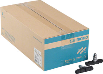 Shimano S65T V-Brake Shoe Set, 50 Pairs Black EA Brake Shoe and Pad