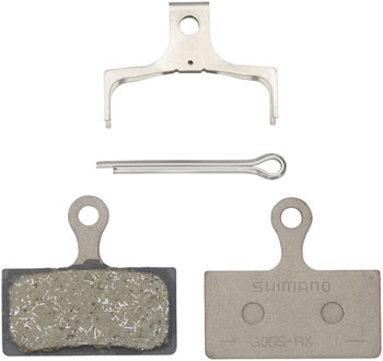 Shimano G05S-RX Disc Brake Pad and Spring - Resin Compound, Stainless Steel Back Plate, One Pair PAA Disc Brake Pad