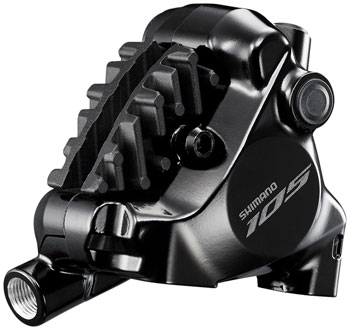 Shimano 105 BR-R7170 Road Hydraulic Disc Brake Caliper - Rear or Front (Front use requires adapter-Sold separately), Flat Mount, Resin Pad EA Disc Brake Calipers