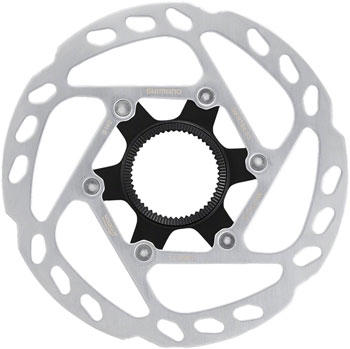 Shimano SM-RT64-SS Disc Brake Rotor with External Lockring - 140mm, Center Lock, Silver EA Disc Rotor