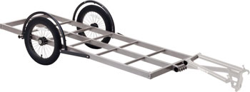 Surly Bill Trailer: Long Bed, 16" Wheels, Gray Silver EA Trailers